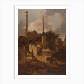 Aurangzeb’s Mosque, Thomas Daniell Art Print