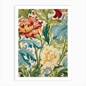 Floral Wallpaper 26 Art Print