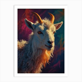 Goat With Horns Art Print