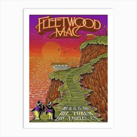 Dewf Fleetwood Mac Band Vintage Poster Art Print