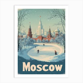 Aihrgdesign A Mid Century Modern Travel Poster For Moscow Sho 42d9c306 2cdc 40fc 8c4c 77d255a3ca41 2 Art Print