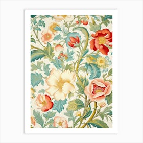 Floral Wallpaper 170 Art Print