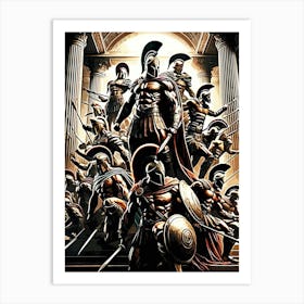 muscle Spartan 300 Warrior movie 1 Art Print