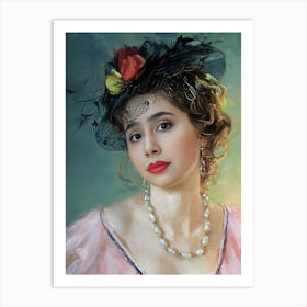 Portrait Of Lady Himanee Art Print