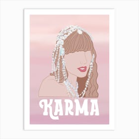 Karma Taylor Swift - midnights era Art Print