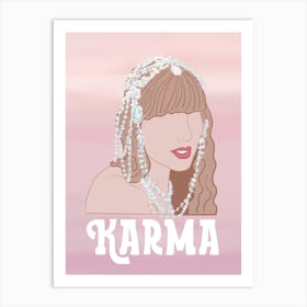 Karma song by Taylor Swift - midnights era Art Print