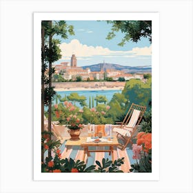 Cannes France 1 Illustration Art Print