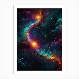 Nebula In Space Art Print