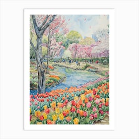 Tulips In Bloom 5 Art Print