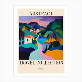 Abstract Travel Collection Poster Barbados 5 Art Print