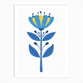 Blue Flower 8 Art Print