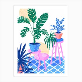 Illustration Of A Living Room 3 Art Print