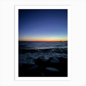 Sunset At The Beach Art Print