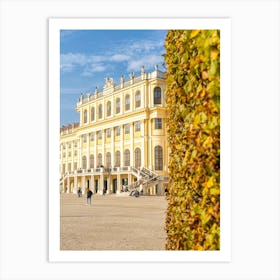 Schonbrunn Palace in Autumn Art Print