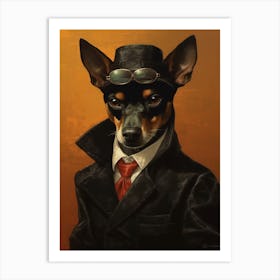Gangster Dog Toy Fox Terrier Art Print