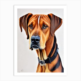 Rhodesian Ridgeback Watercolour Dog Art Print