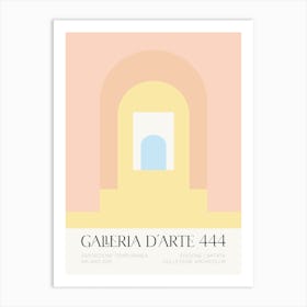 Galleria D'Arte 444 Geometric Arches 3 Art Print