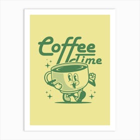 Retro Poster Funky Wall Art Retro Wall Decor Groovy Poster Trendy Wall Art Retro Groovy Print Coffee Time Retro Art Art Print