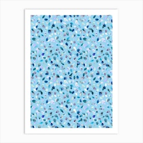 Petals Blue Art Print