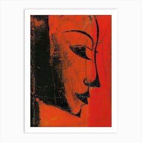 Face Of Buddha Art Print