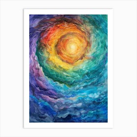 Rainbow Swirl 1 Art Print