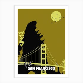 Godzilla San Francisco Art Print