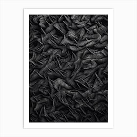 Black Art Textured 11 Art Print