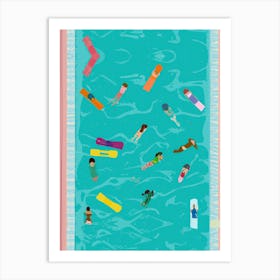 Summer Swimming Pool Art Print