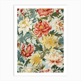 Floral Wallpaper 33 Art Print