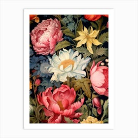 Floral Wallpaper 62 Art Print