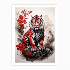 Chinese Tiger Art Print