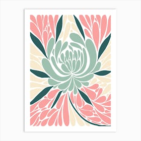 Pastel Flowers Art Print