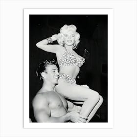 Jayne Mansfield And Mickey Hargitay Art Print