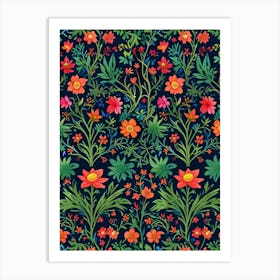 Floral Pattern 18 Art Print