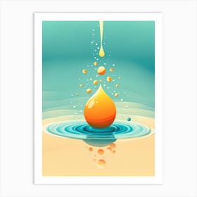 Water Drop VECTOR ART 2 Art Print
