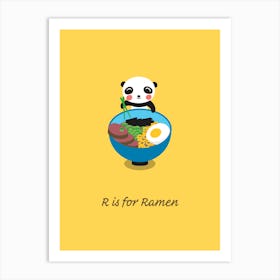 Ramen Panda Art Print