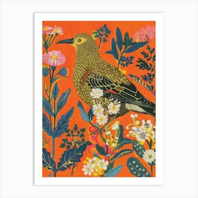 Spring Birds Kiwi 2 Art Print