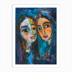 Two Sisters Art Print