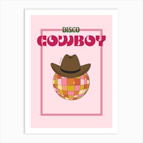 Disco Cowboy Art Print