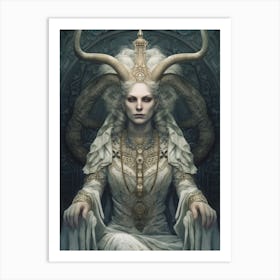 Horned Queen Art Print