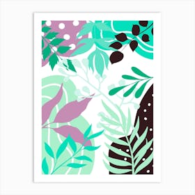 Abstract Leaves 10 Art Print