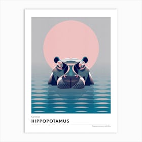 Common Hippopotamus Art Print