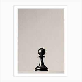 CHESS - The Black Pawn II Art Print