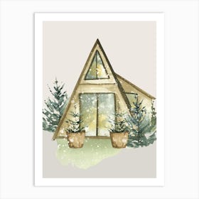 Cabin In The Woods Art Print