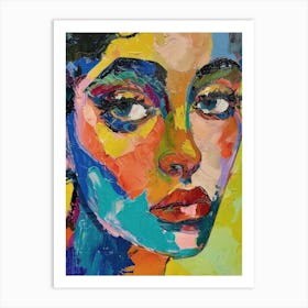 Woman'S Face Art Print