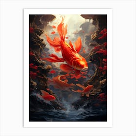 Koi Fish Art Print