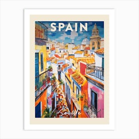 Seville Spain 6 Fauvist Painting Travel Poster Art Print