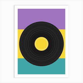 Record Player Icon Art Print