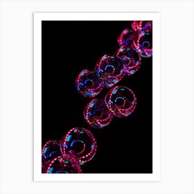 Glow In The Dark Bubbles Art Print