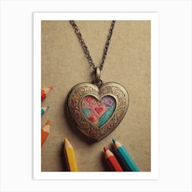 Heart Locket 4 Art Print